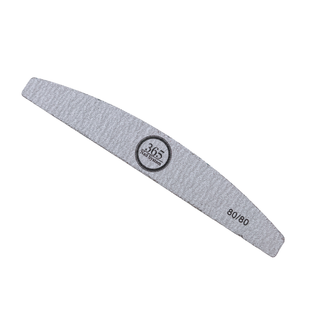 Half Moon - Zebra Nail File 80/80 ( 25pcs/1pack )