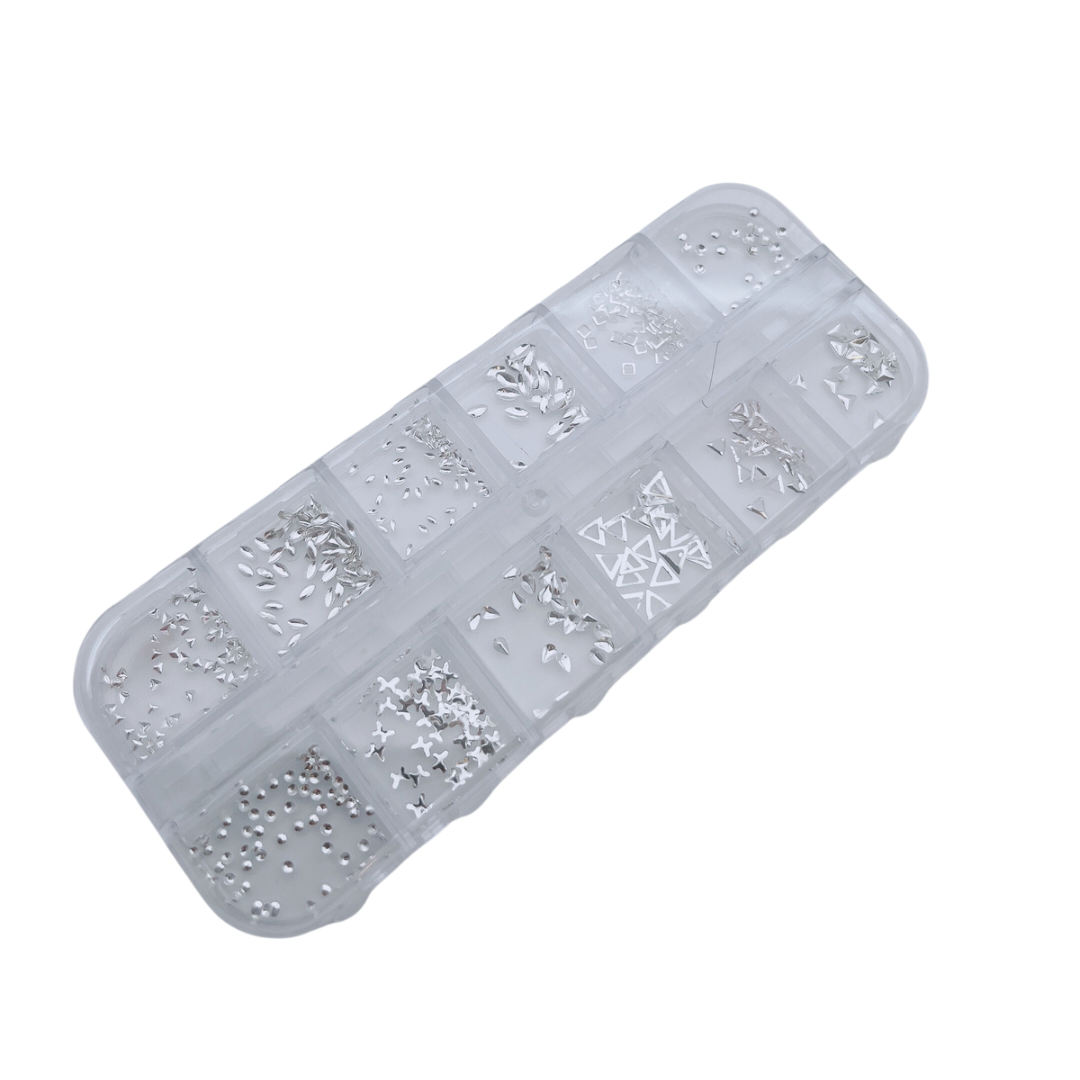 Metal Studs / Charms (12 Grids) - #7