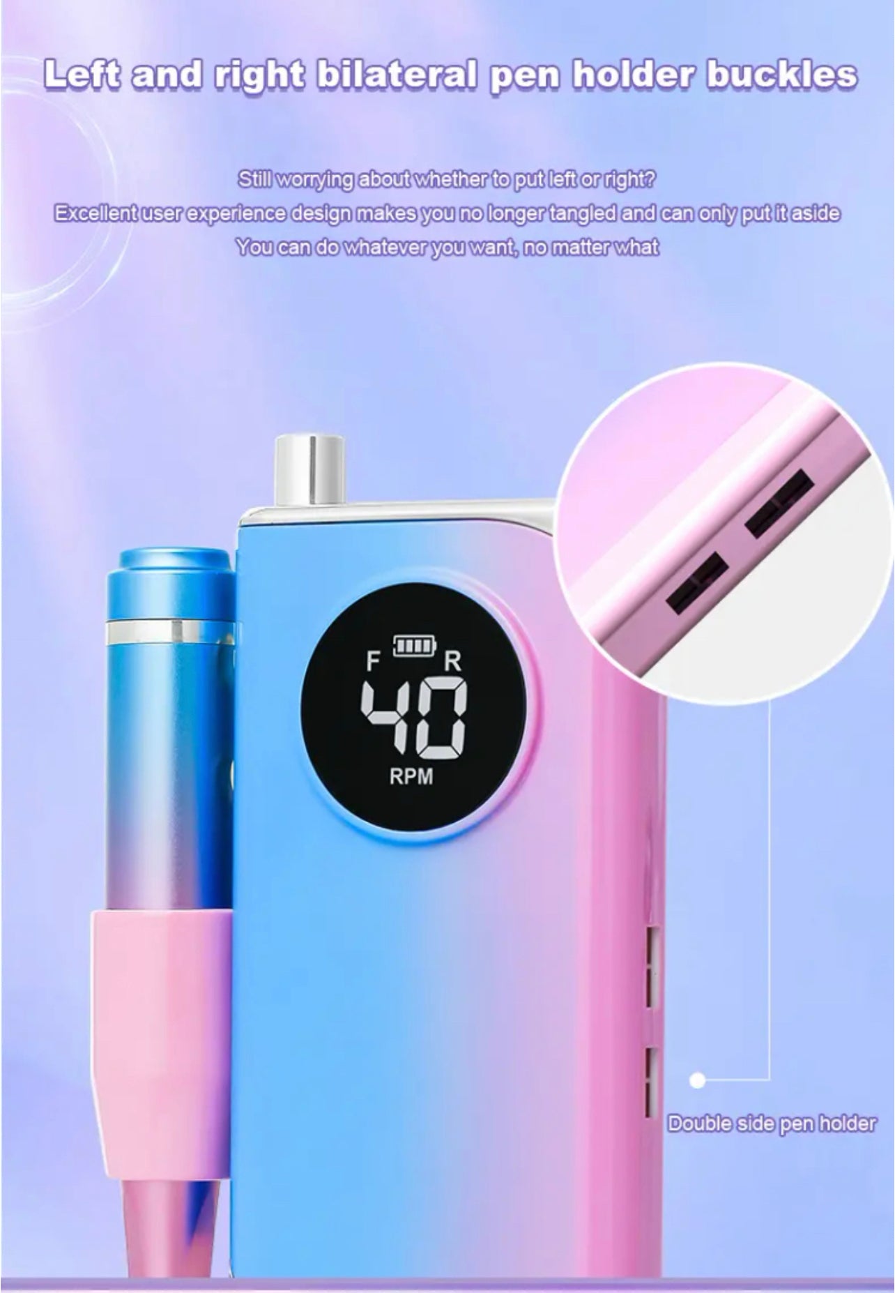 Rechargeable Nail Drill