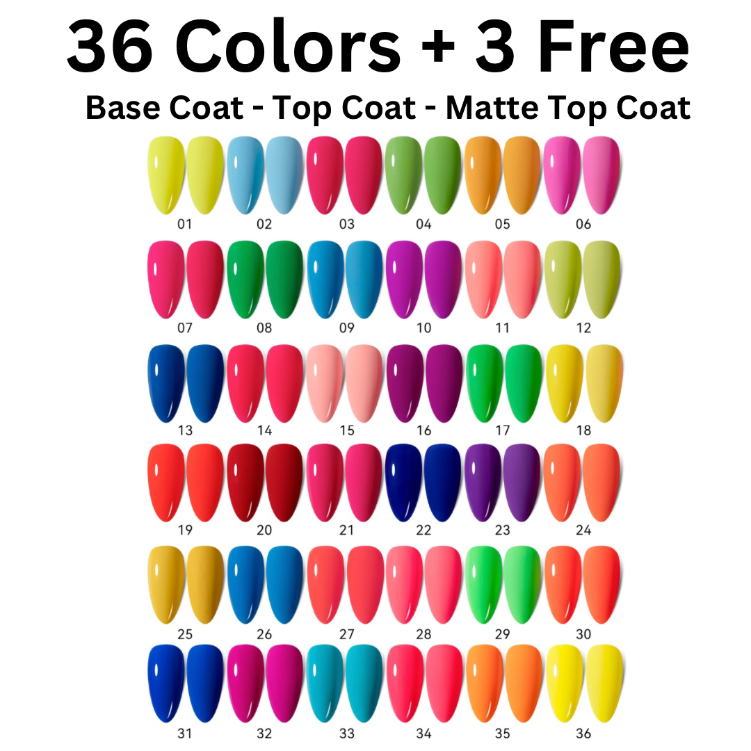 Summer Collection - 36 Colors Gel Polish