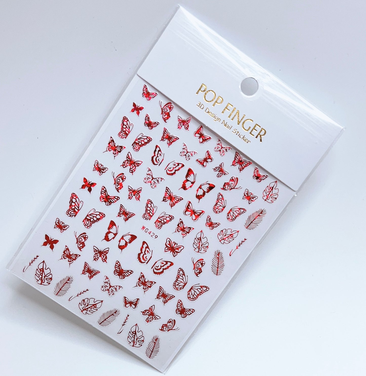 Butterfly / Stickers / Laser Red- #105
