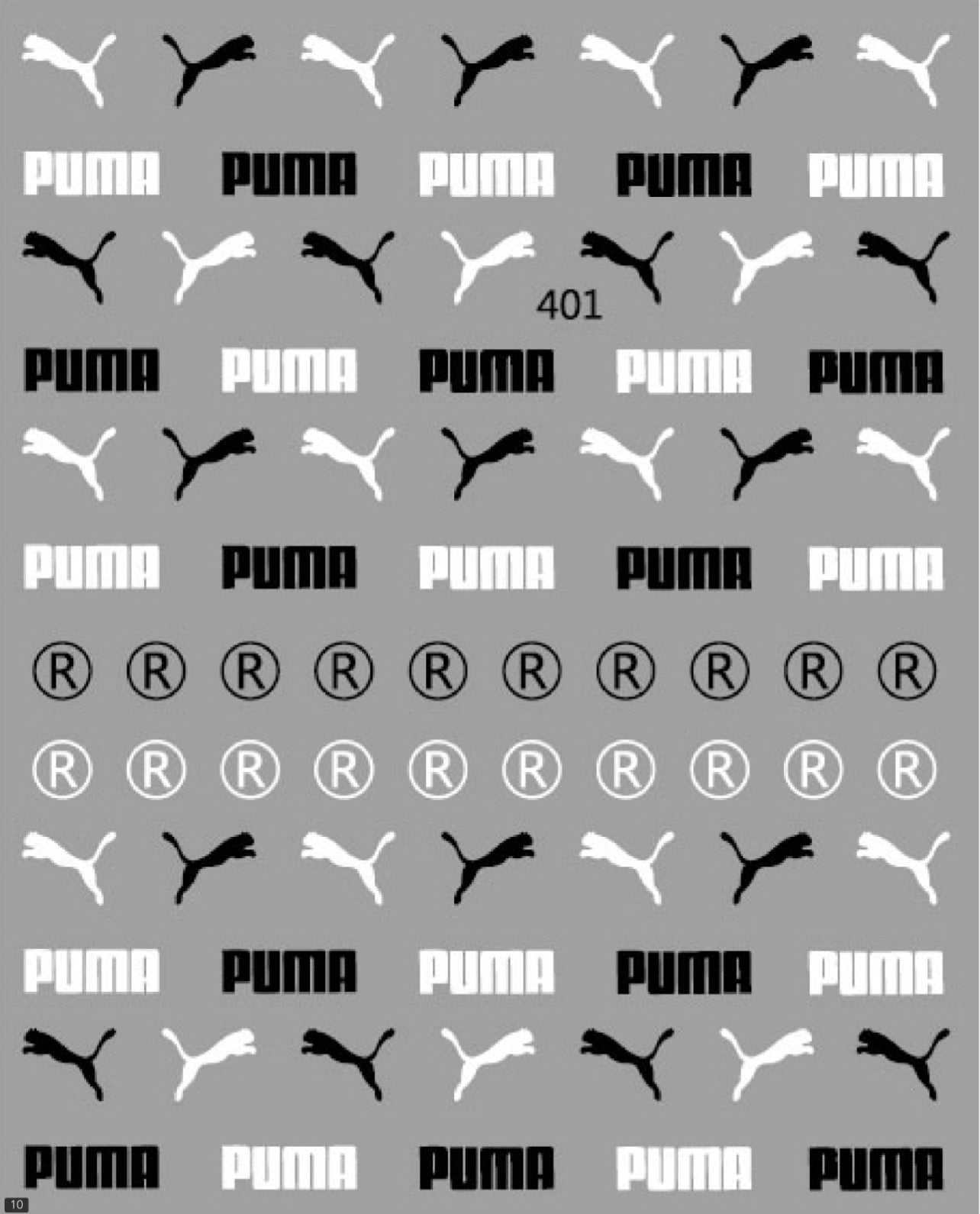Puma / Stickers / Black-White - #26