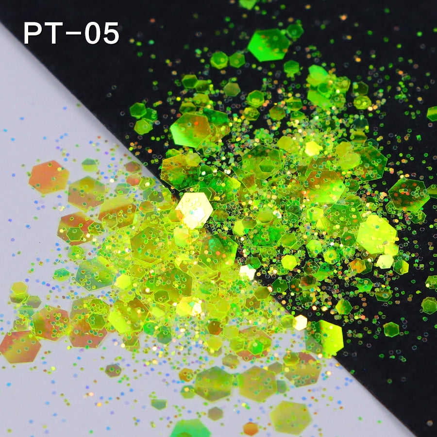 Iridescent Neon Chunky Glitter #21