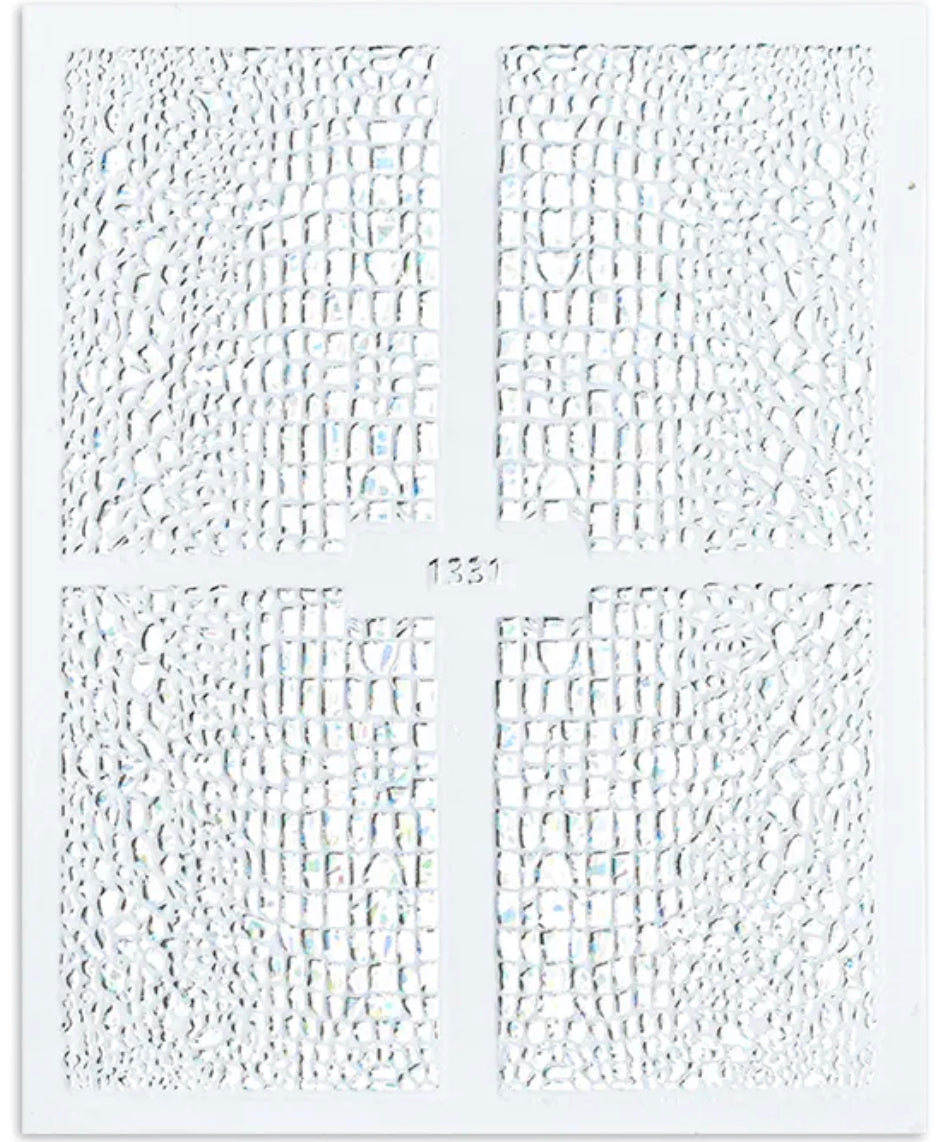 Snake Skin / Stickers / Laser Silver - #64