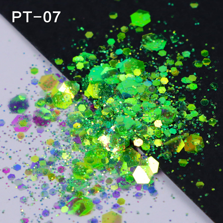 Iridescent Neon Chunky Glitter #23