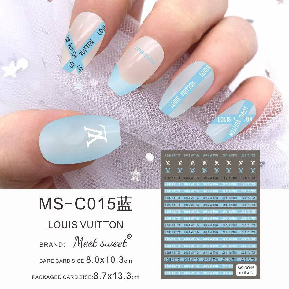 LV / Stickers / Blue - #94 – 365 Nail System