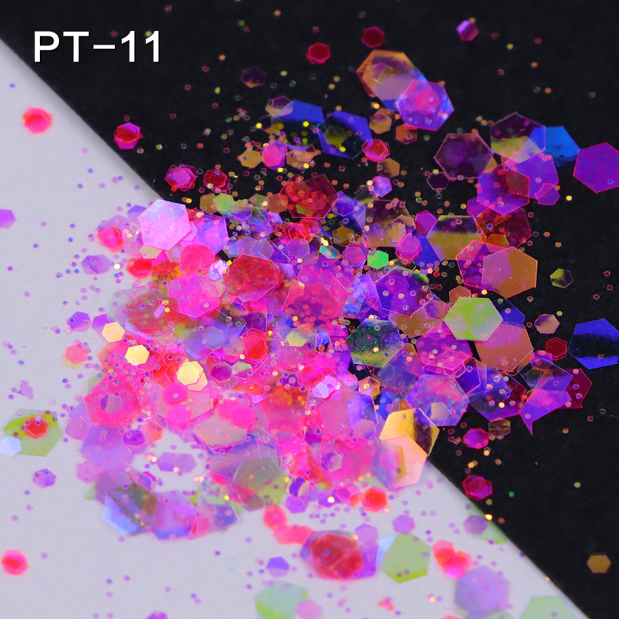 Iridescent Neon Chunky Glitter #27