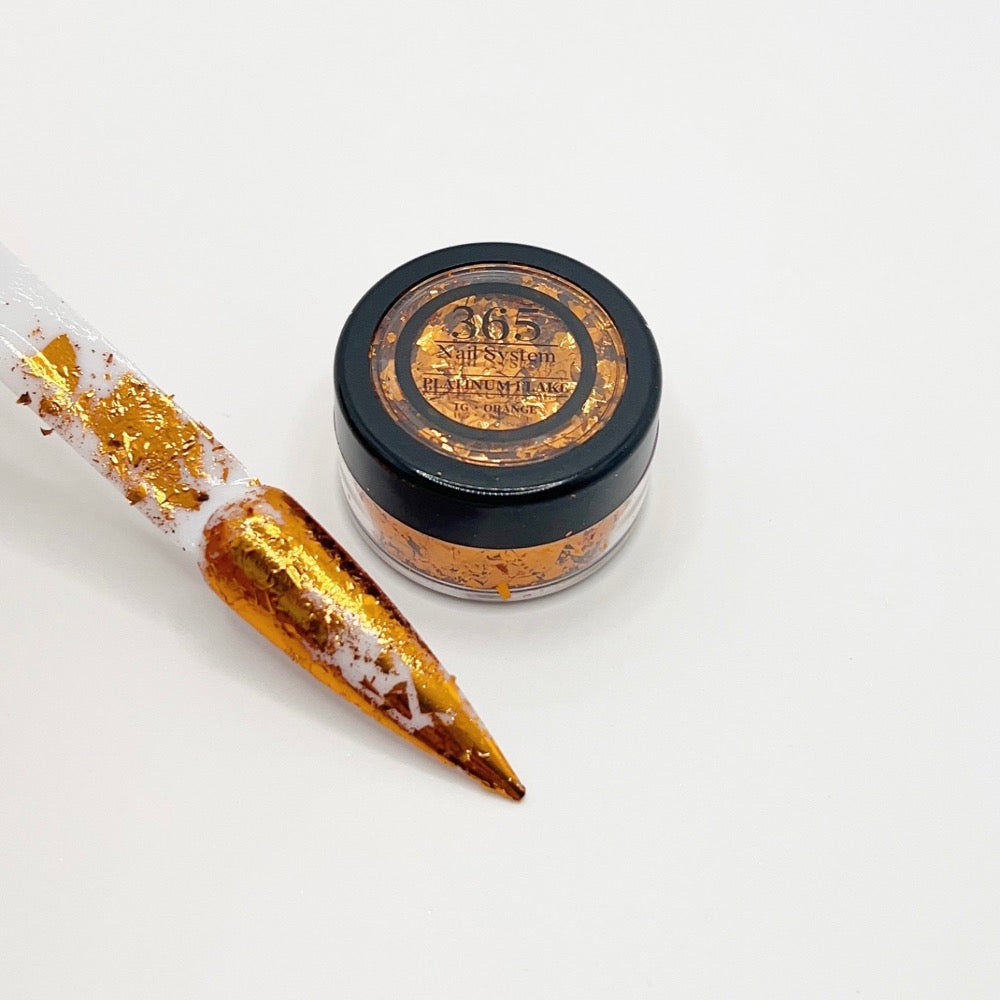 Orange - Platinum / Metallic Flakes