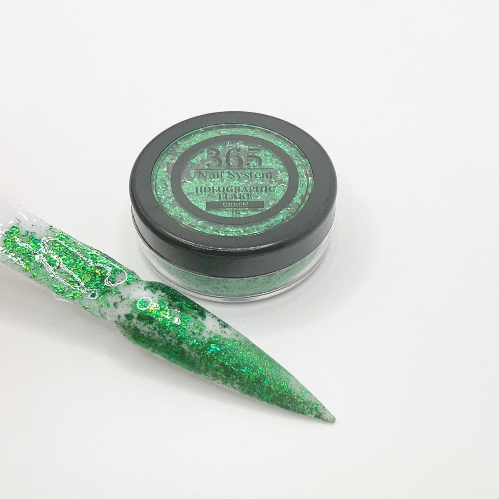 Green - Holographic Flake