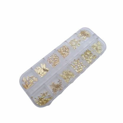 Metal Studs / Charms (12 Grids) - #6