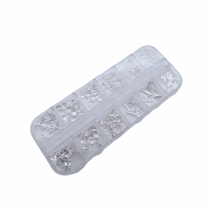 Metal Studs / Charms (12 Grids) - #6