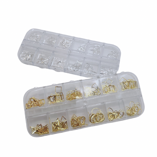 Metal Studs / Charms (12 Grids) - #1