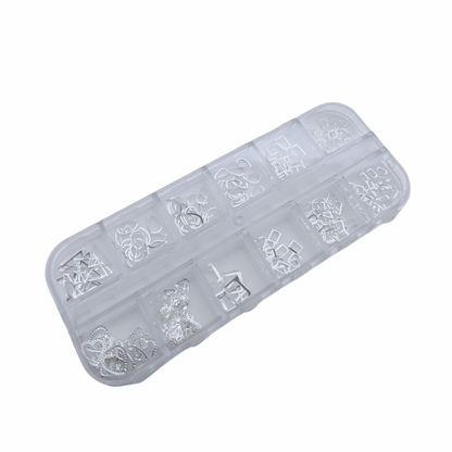 Metal Studs / Charms (12 Grids) - #9