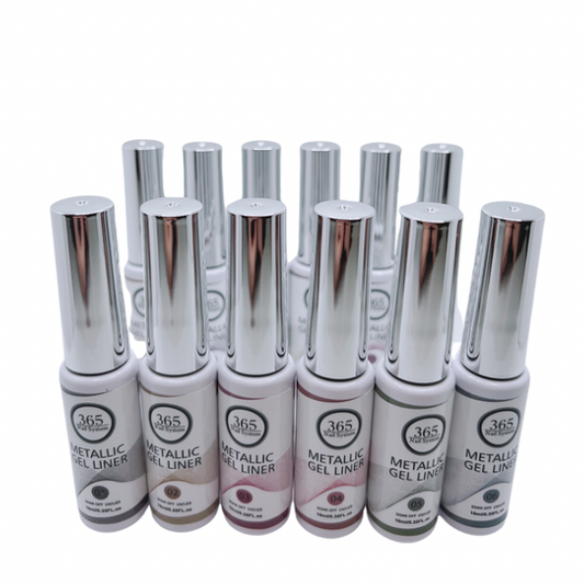 Gel Liner Art- Metallic - 12 Colors / Set