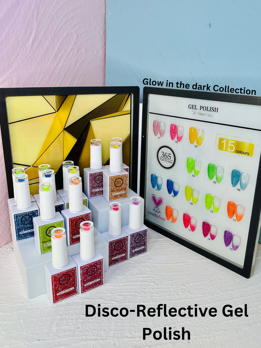 Disco - Reflective Diamond Gel - Glow Collection ( 15 Colors )