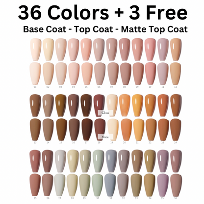 Fall Collection - 36 Colors Gel Polish