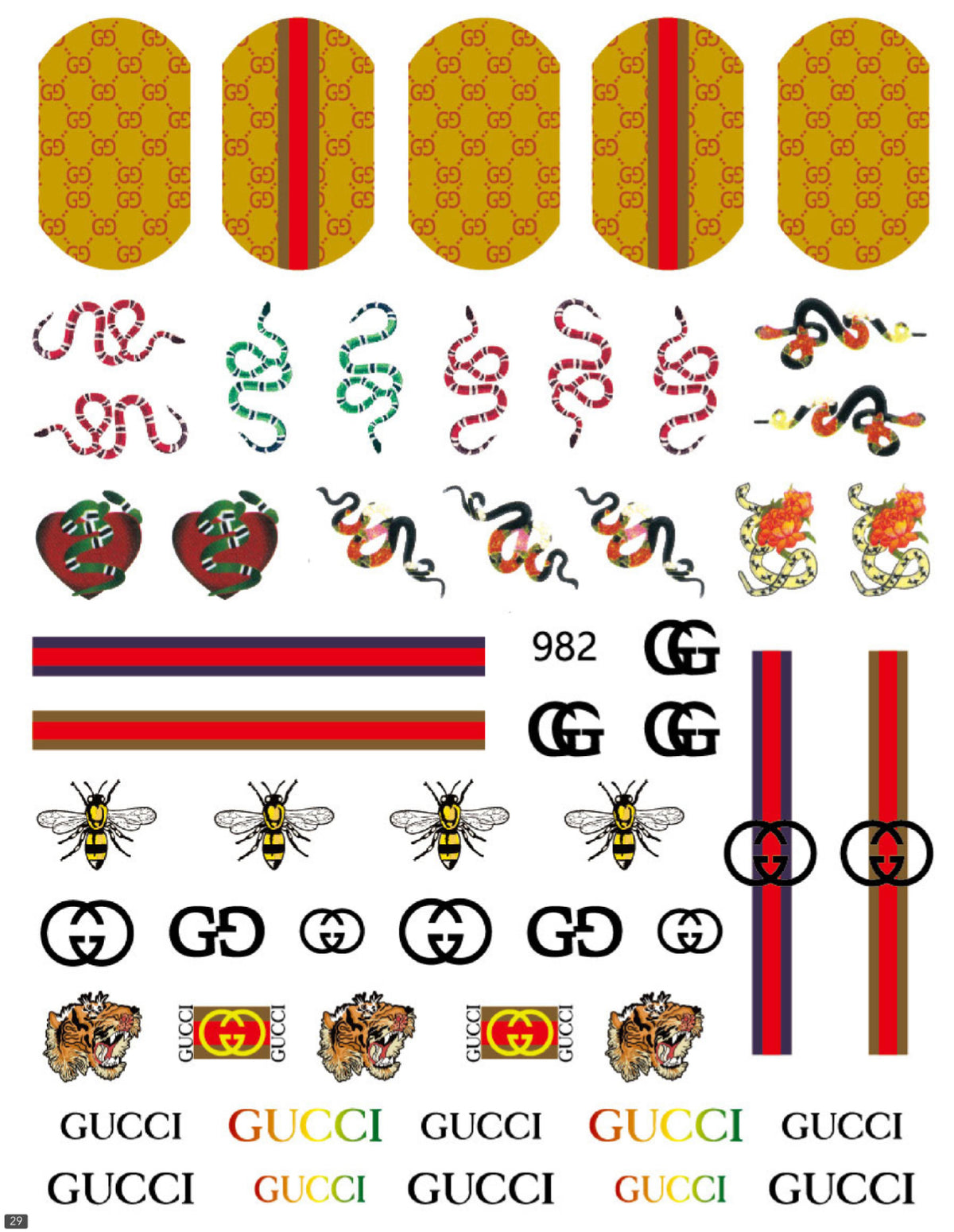 Gucci Sticker Gucci / Stickers / Multi Colors- #11