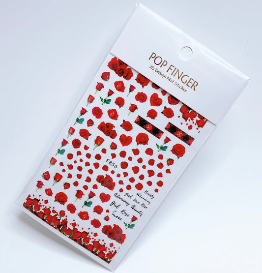 Rose Flowers / Stickers / Red - #115