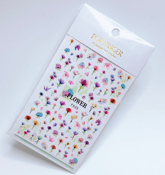 Flowers / Stickers / Multi Colors - #125