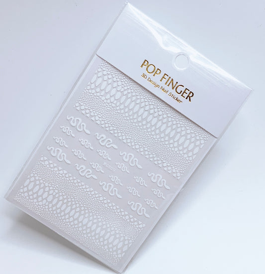 Snake Skin / Stickers / White - #130