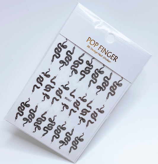 Snake / Stickers / Black - #137