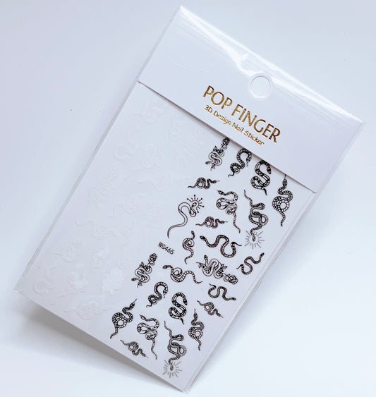 Snake / Stickers / Black - White - #138