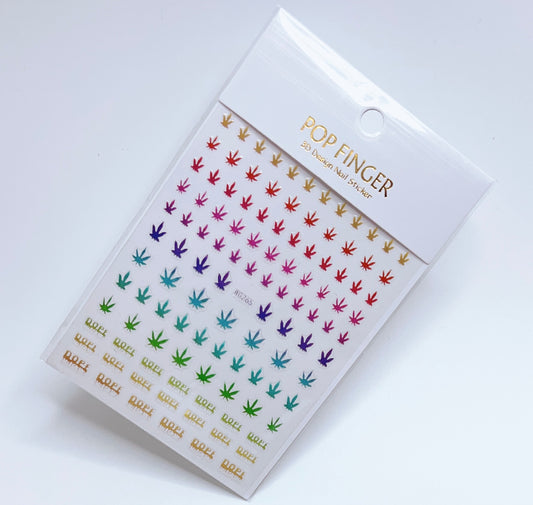 Dope - Weed Leaf / Stickers / Rainbow - #140