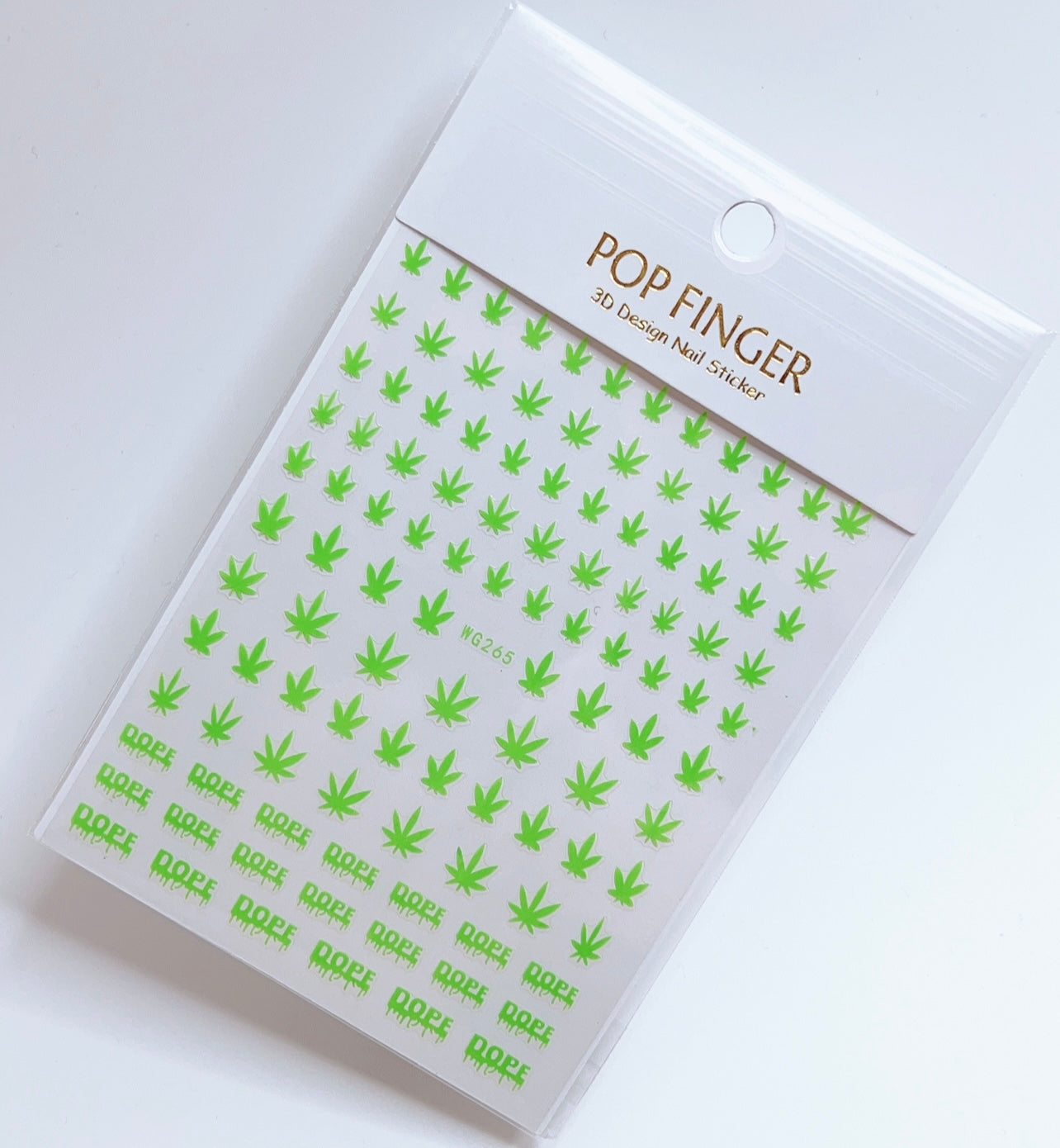 Dope - Weed Leaf / Stickers / Neon Green - #144