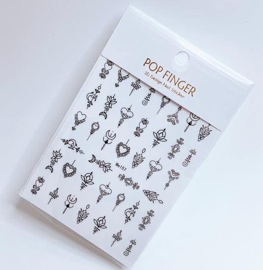 Geometric / Stickers / Black - #145