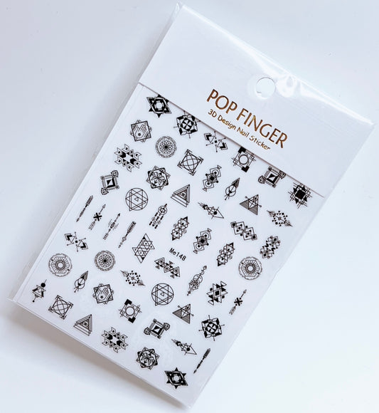 Geometric / Stickers / Black - #146