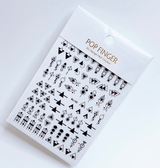 Geometric / Stickers / Black - #147