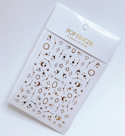Geometric / Stickers / Gold - #155