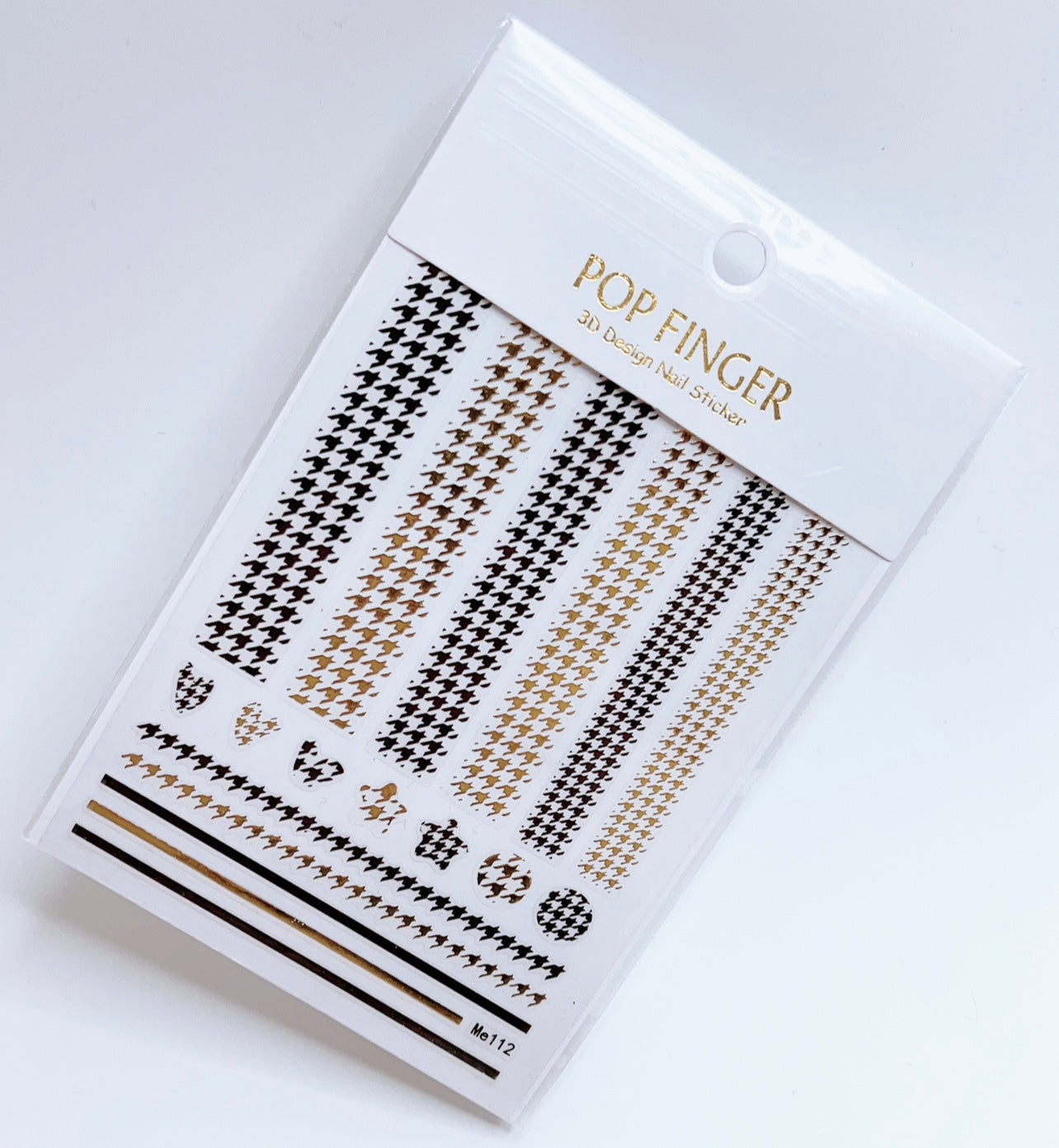 Houndstooth / Sticker / Black - Gold - #177