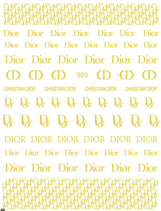 Dior / Stickers / Gold - #19