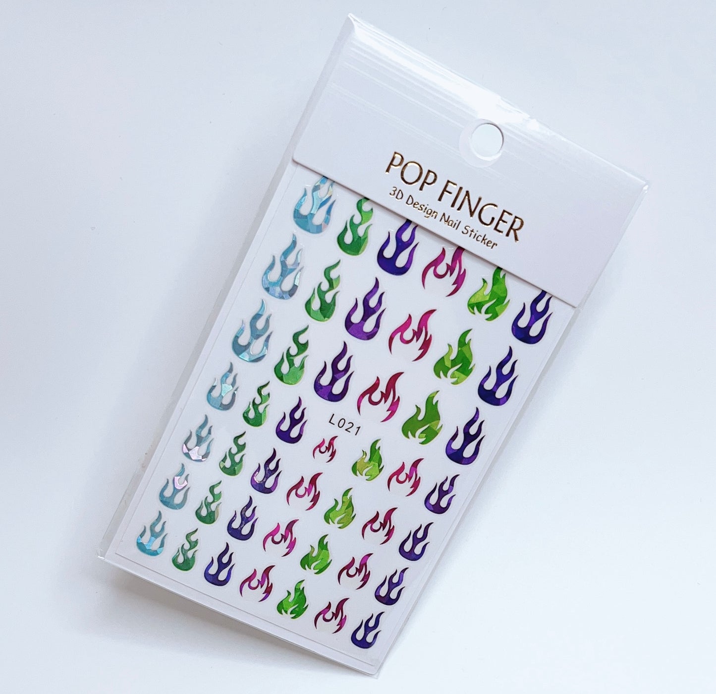 Flame / Sticker / Laser Multi Colors - #193