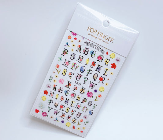 Letter - Flower  / Sticker / Multi Colors - #196