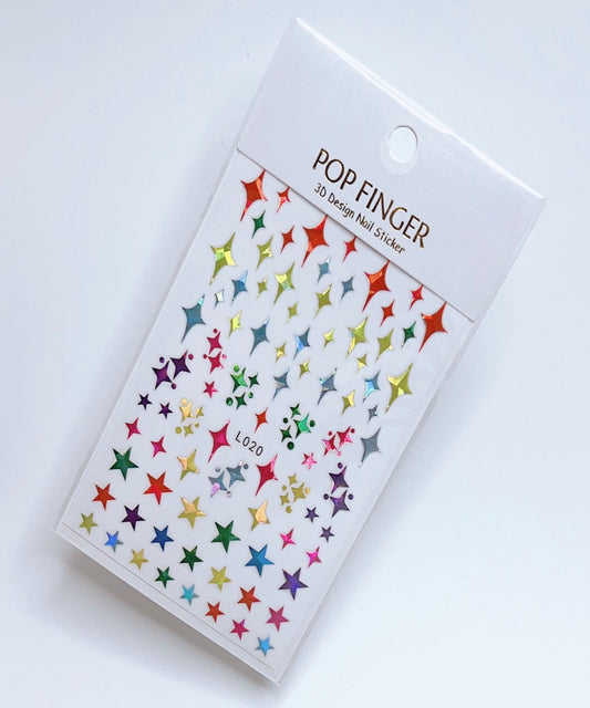 Star / Sticker / Laser Multi Colors - #226