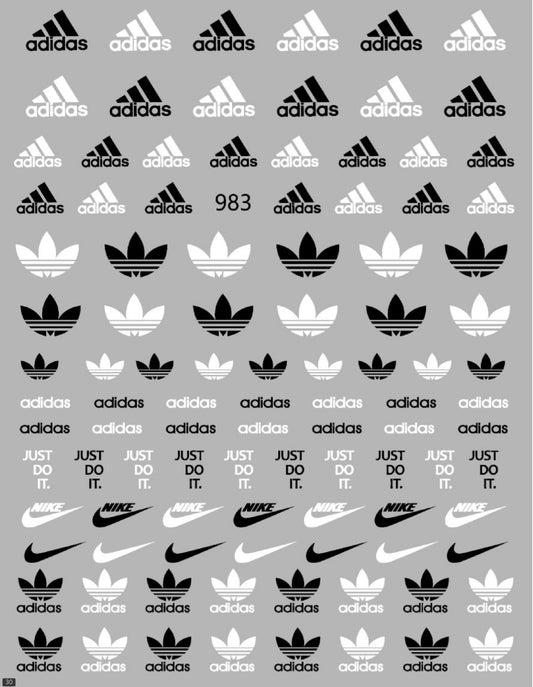 Multi Brands / Stickers / Black-White - #23