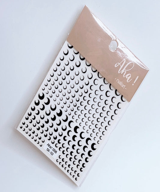Moon / Sticker / Black - #246