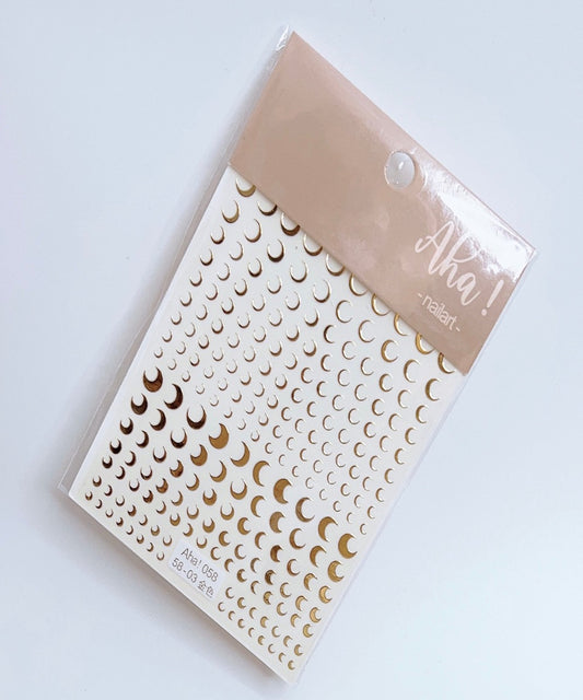 Moon / Sticker / Gold - #249