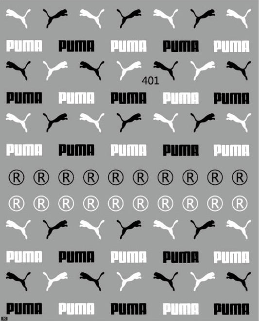 Puma / Stickers / Black-White - #26