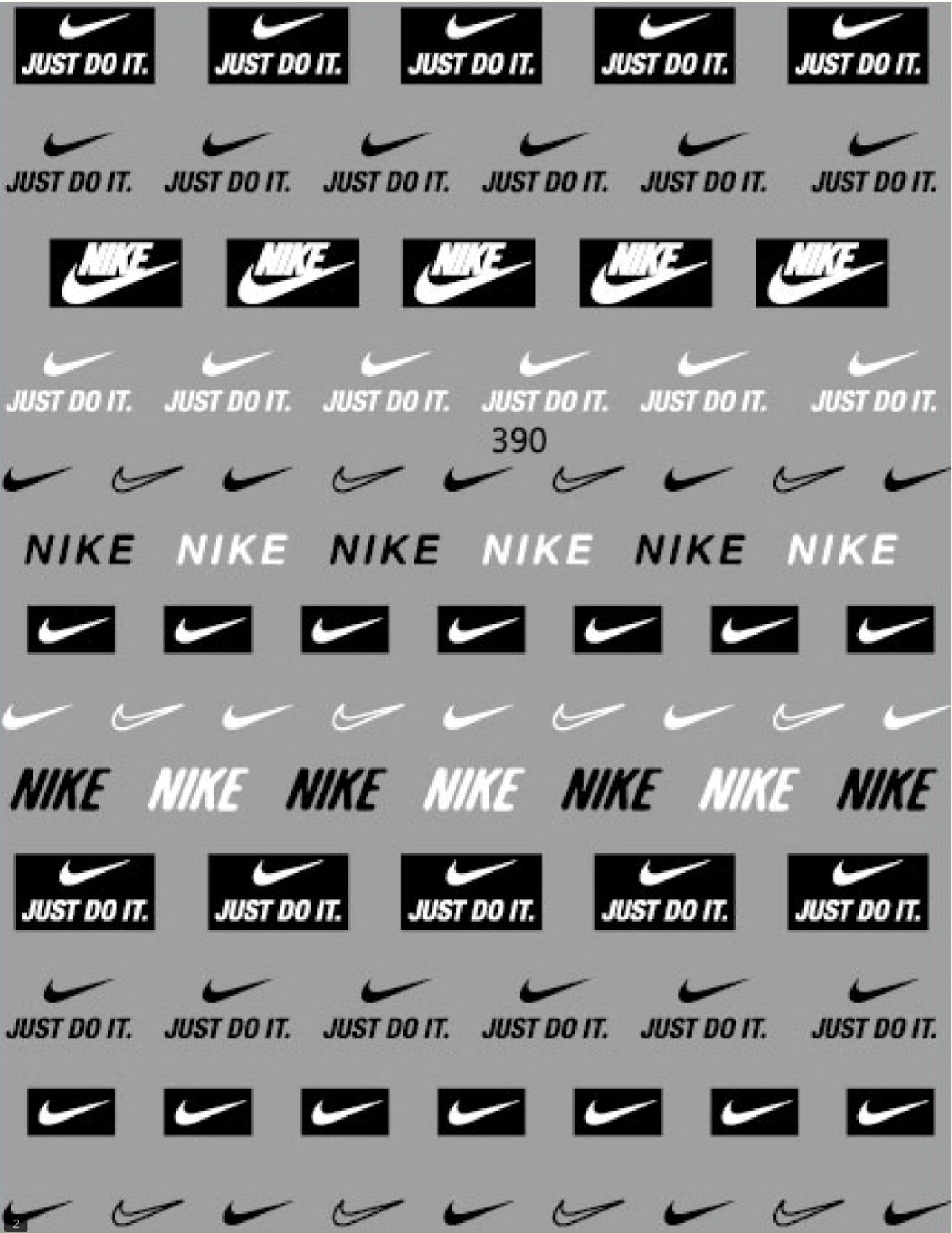 Nike / Stickers / Black-White - #27