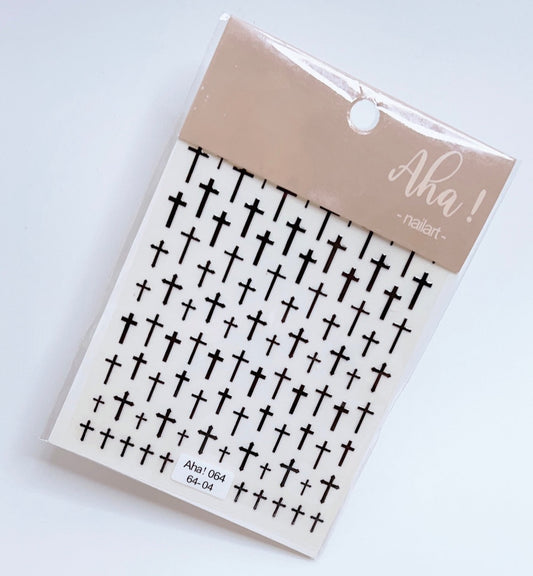 Cross / Sticker / Black - #270