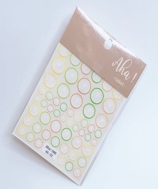 Fruit - Lemon - Lime / Sticker / Multi Colors - #283