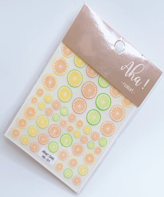Fruit - Lemon - Lime / Sticker / Multi Colors - #284