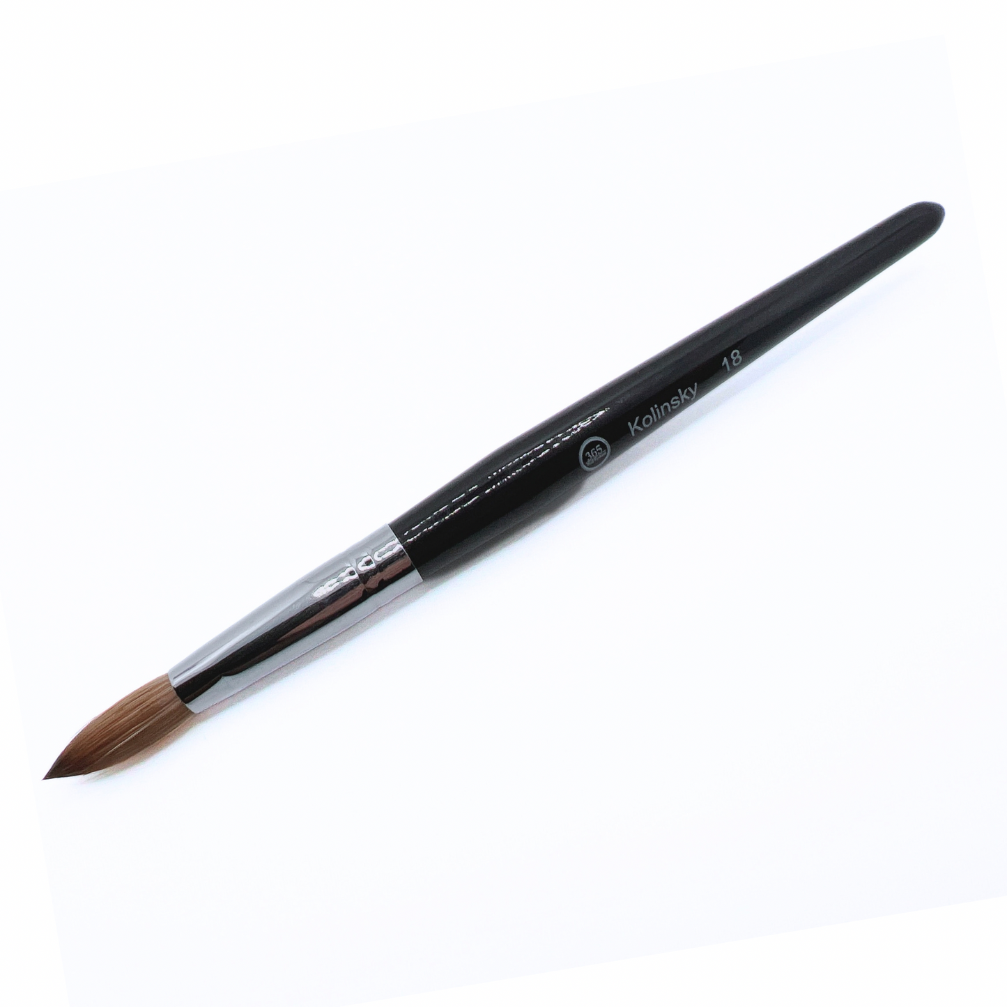 Size #18 Black Kolinsky Brush" "Premium Black Kolinsky Art Brush" "Precision Size #18 Acrylic Brush" "Black Handled Kolinsky Sable Brush" "Professional Size #18 Acrylic Paint Brush" "Versatile Black Kolinsky Brush #18" "High-Quality Acrylic Brush Size #18" "Kolinsky Hair Brush with Black Handle" "Detail-oriented Size #18 Art Brush" "Fine Black Kolinsky Sable Brush"