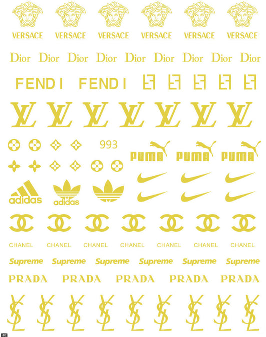 Multi Brands / Stickers / Gold - #32