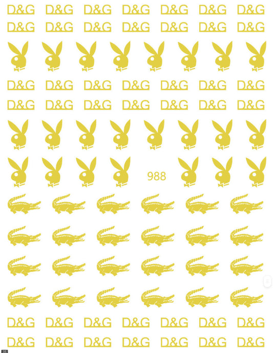 Multi Brands / Stickers / Gold - #33