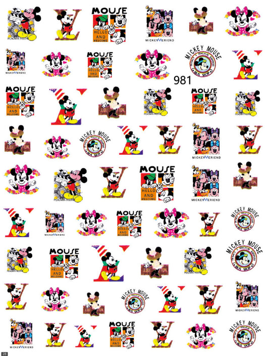 Mickey / Minnie  / Stickers / Colorful - #39