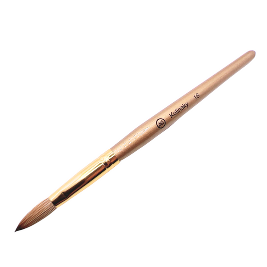 "Size #16 Gold Kolinsky Brush" "Premium Gold Kolinsky Art Brush" "Precision Size #16 Acrylic Brush" "Gold Handled Kolinsky Sable Brush" "Professional Size #16 Acrylic Paint Brush" "Versatile Gold Kolinsky Brush #16" "High-Quality Acrylic Brush Size #16" "Kolinsky Hair Brush with Gold Handle" "Detail-oriented Size #16 Art Brush" "Fine Gold Kolinsky Sable Brush"